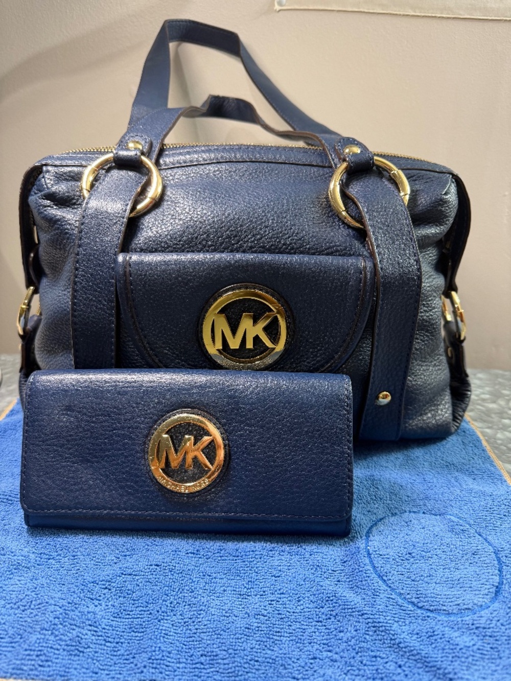 💙 Michael Kors Blue Bag & Wallet Set 💙